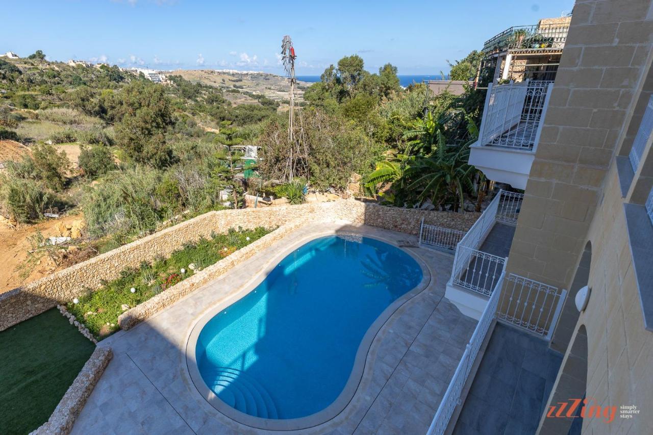 Gozo - Apartment With Stunning Views & Shared Pool Xagħra Exteriér fotografie