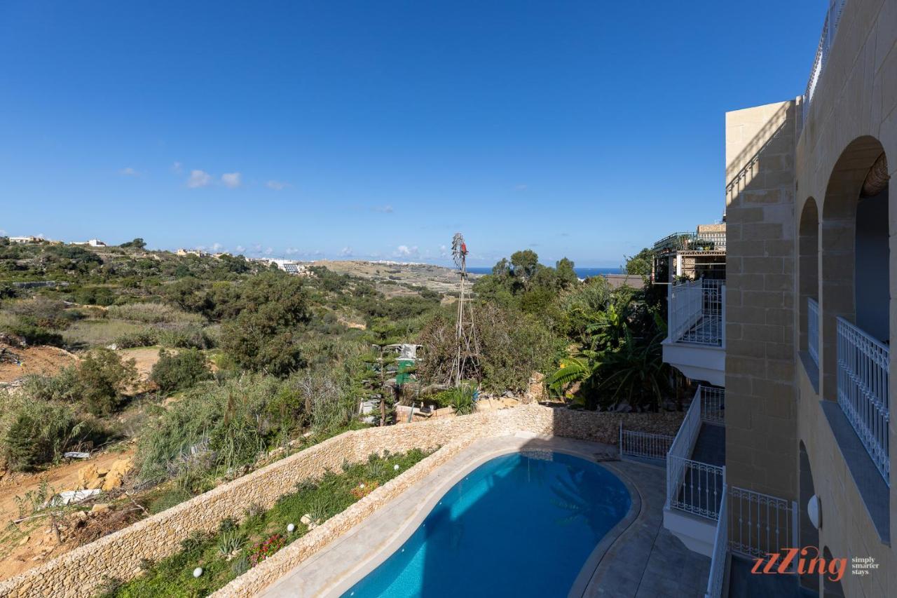 Gozo - Apartment With Stunning Views & Shared Pool Xagħra Exteriér fotografie